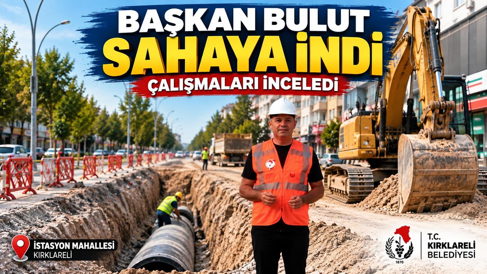 Kırklareli Belediye Başkanı Derya Bulut, sabahın erken saatlerinde İstasyon Mahallesi’ndeki