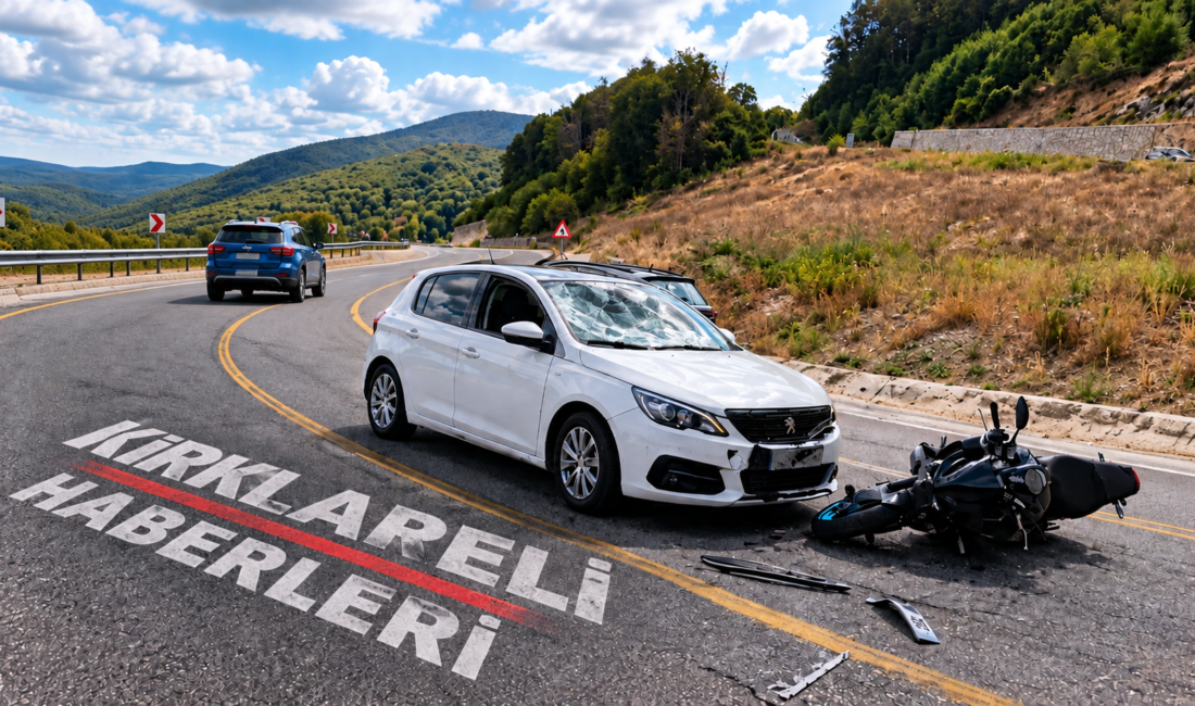 Demirköy’de Tehlikeli Virajda Kaza Kırklareli’nin Demirköy ilçesinde, bölgede “Yol Bitti Komutanım” olarak bilinen virajda