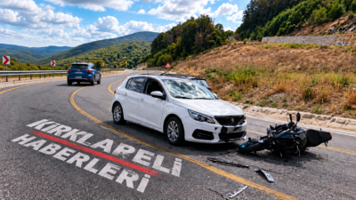 Kırklareli’nin Demirköy ilçesinde, bölgede “Yol Bitti Komutanım” olarak bilinen virajda