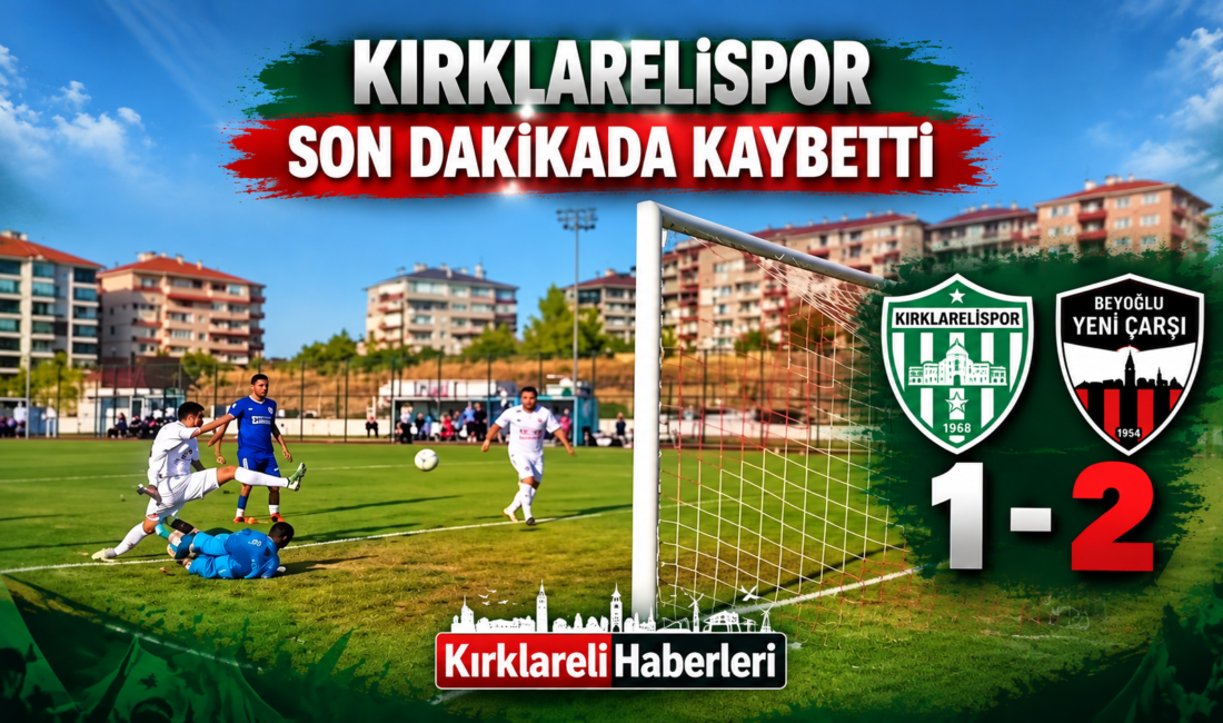 Kırklarelispor’a 90+3’de Büyük Şok! İlk Yenilgi Son Dakikada Geldi TFF 2. Lig Kırmızı Grup’un 3. haftasında Kırklarelispor, Edirne 25